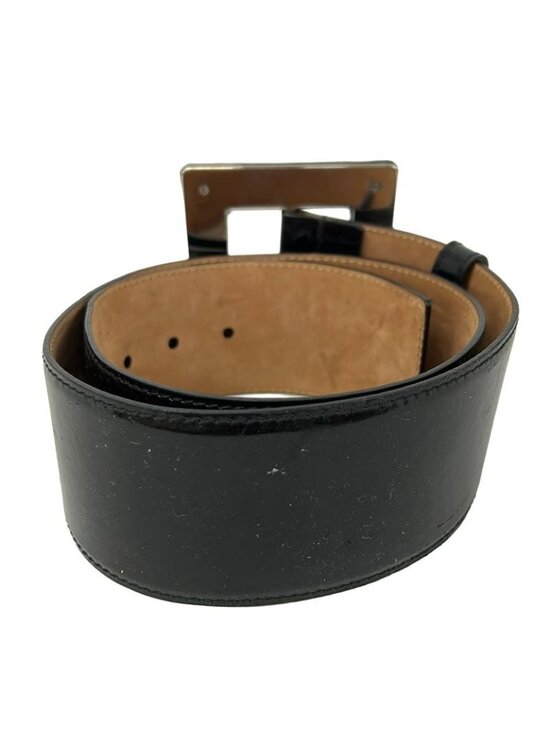 Dolce & Gabbana Belt Black Silver Beige Leather main image 4